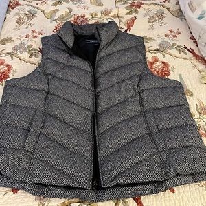Lands End quilted down vest size 1X